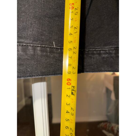 Savanna Jane rhinestone fringe crop front denim jacket black medium western NWT - Picture 9 of 12